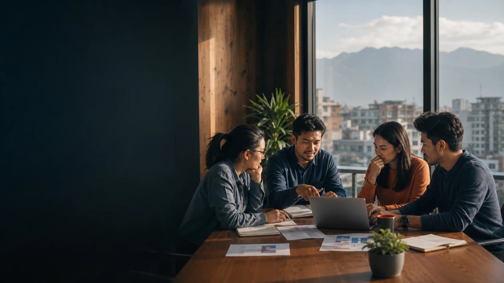 Nepali business and creative professionals planning a growth strategy in Kathmandu